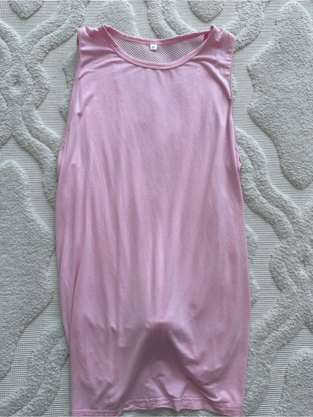 Amazon Pink Scoop Neck Athletic Tank Top